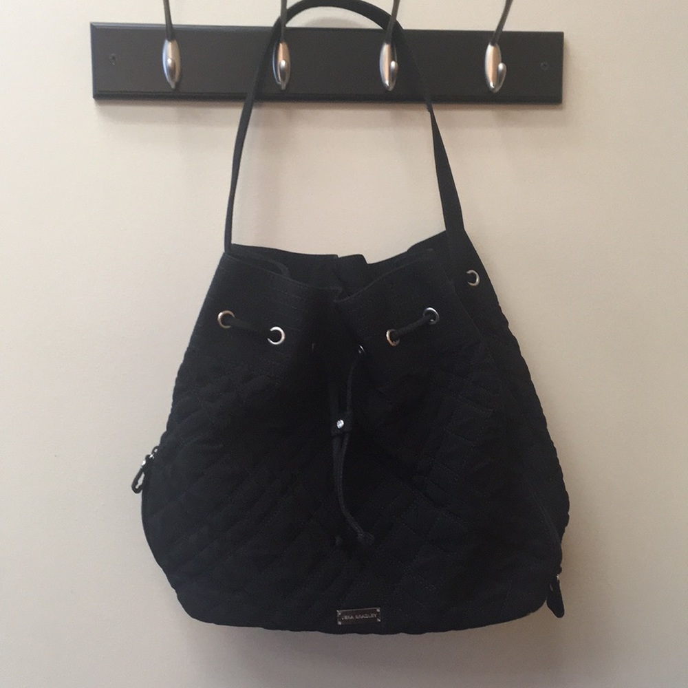 Vera Bradley black quilted tote